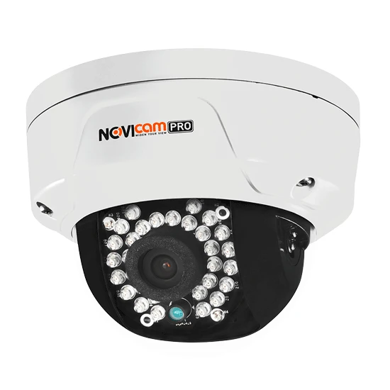 NOVIcam PRO NC22VP (2.8) Вандалозащищённая всепогодная купольная IP видеокамера с ИК подсветкой (2 Mp) Микрофон AM16