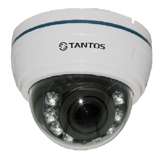 Tantos TSc-Di720pHDv (2.8-12) Внутренняя купольная цветная мультиформатная видеокамера (1 Mp)